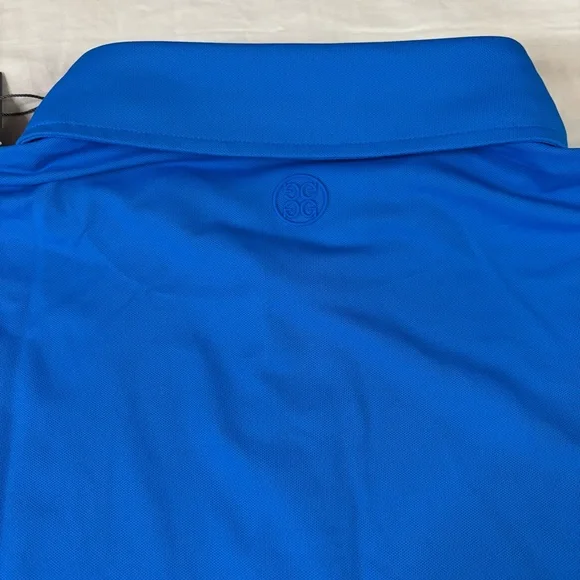GFORE Rib Gusset Tech Pique Golf Polo RACER Blue Men’s Size XL - Picture 3 of 6